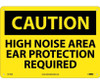 Caution: High Noise Area Ear Protection Required - 10X14 - .040 Alum - C519AB