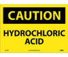 Caution: Hydrochloric Acid - 10X14 - PS Vinyl - C527PB