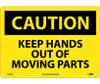 Caution Keep Hands Out Of Moving Parts 10X14 .040 Alum