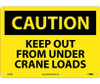 Caution: Keep Out From Under Crane Loads - 10X14 - .040 Alum - C540AB