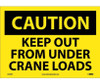 Caution: Keep Out From Under Crane Loads - 10X14 - PS Vinyl - C540PB