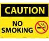 Caution No Smoking Graphic 20X28  Rigid Plastic