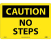 Caution: No Steps - 10X14 - .040 Alum - C565AB