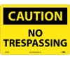 Caution: No Trespassing - 10X14 - .040 Alum - C566AB
