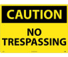 Caution: No Trespassing - 20X28 - .040 Alum - C566AD