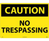 Caution: No Trespassing - 20X28 - Rigid Plastic - C566RD