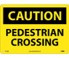 Caution: Pedestrian Crossing - 10X14 - .040 Alum - C576AB