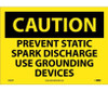 Caution: Prevent Static Spark Discharge Use Grounding Devices - 10X14 - PS Vinyl - C586PB