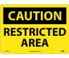 Caution: Restricted Area - 10X14 - .040 Alum - C597AB