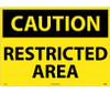 Caution: Restricted Area - 20X28 - .040 Alum - C597AD