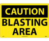 Caution: Blasting Area - 14X20 - Rigid Plastic - C663RC