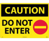 Caution: Do Not Enter - Graphic - 20X28 - .040 Alum - C665AD