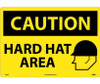 Caution: Hard Hat Area - Graphic - 14X20 - .040 Alum - C666AC