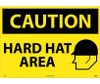Caution: Hard Hat Area - Graphic - 20X28 - Rigid Plastic - C666RD