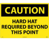 Caution: Hard Hat Required Beyond This Point - 20X28 - .040 Alum - C667AD