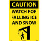 Caution: Watch For Falling Ice And Snow - 24 X 18 - Corrugated Plastic - C749E