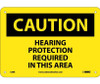 Caution: Hearing Protection Required In This Area - 7X10 - Rigid Plastic - C88R