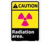 Caution: Radiation Area - 14X10 - .040 Alum - CGA32AB