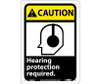 Caution: Hearing Protection Required (W/Graphic) - 10X7 - Rigid Plastic - CGA5R