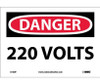 Danger 220 Volts 7X10 Ps Vinyl