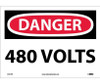 Danger 480 Volts 10X14 Ps Vinyl