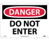 Danger Do Not Enter 10X14 Fiberglass