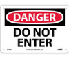 Danger Do Not Enter 7X10 Rigid Plastic