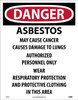 Danger: Asbestos May Cause Cancer -English -19X13 -Paper - 200/Pk - D1095