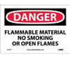 Danger: Flammable Material No Smoking Or Open Flames - 7X10 - PS Vinyl - D117P