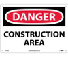 Danger: Construction Area - 10X14 - .040 Alum - D132AB
