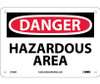 Danger Hazardous Area 7X10 .040 Alum