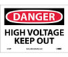 Danger: High Voltage Keep Out - 7X10 - PS Vinyl - D139P