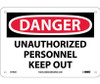 Danger: Unauthorized Personnel Keep Out - 7X10 - .040 Alum - D143A