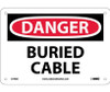 Danger Buried Cable 7X10 .040 Alum