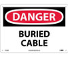 Danger: Buried Cable - 10X14 - .040 Alum - D148AB