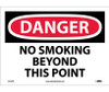 Danger: No Smoking Beyond This Point - 10X14 - PS Vinyl - D152PB