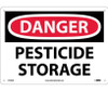 Danger: Pesticide Storage - 10X14 - .040 Alum - D160AB