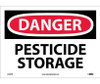 Danger: Pesticide Storage - 10X14 - PS Vinyl - D160PB