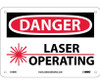 Danger: Laser Operating - Graphic - 7X10 - .040 Alum - D169A