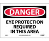 Danger: Eye Protection Required In This Area - 7X10 - PS Vinyl - D201P
