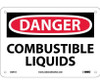 Danger: Combustible Liquids - 7X10 - .040 Alum - D241A