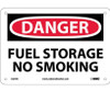 Danger: Fuel Storage No Smoking - 7X10 - .040 Alum - D279A