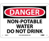 Danger: Non-Potable Water Do Not Drink - 7X10 - .040 Alum - D307A