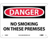 Danger: No Smoking On These Premises - 7X10 - Rigid Plastic - D308R