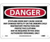 Danger: Ethylene Oxide May Cause Cancer May Damage Fertility Authorized Personnel Only - 7 X 10 - Rigid Plastic - D33R