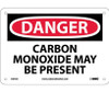 Danger: Carbon Monoxide May Be Present - 7X10 - .040 Alum - D375A
