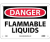 Danger: Flammable Liquids - 7X10 - .040 Alum - D38A