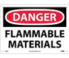 Danger: Flammable Materials - 10X14 - .040 Alum - D39AB
