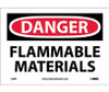 Danger Flammable Materials 7X10 Ps Vinyl