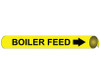 Pipemarker Precoiled - Boiler Feed B/Y - Fits 3 3/8"-4 1/2" Pipe - D4008
